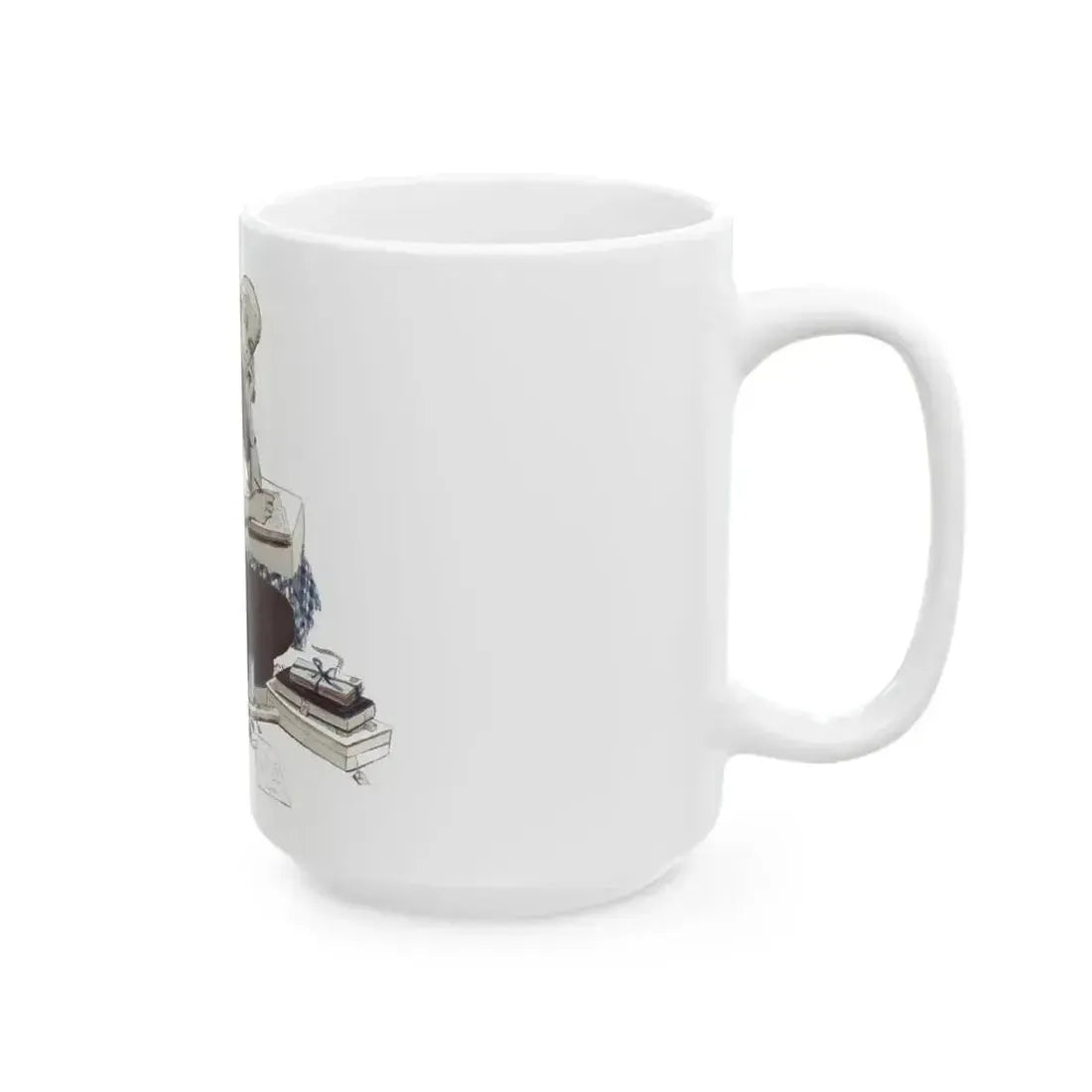 A Girl Named Joy (2), The American Magazine Illustration, April 1948 - White Coffee Mug - Go Mug Yourself