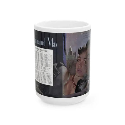 A Girl Named Max, Cosmopolitan, October 1950 - White Coffee Mug 15oz - Go Mug Yourself