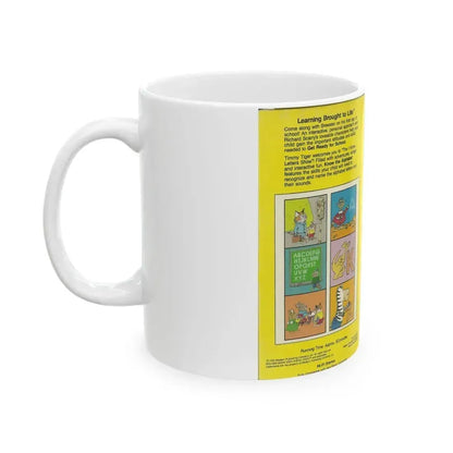 A GOLDEN BOOK STEP AHEAD VIDEO KNOW THE ALPHABET (VHS COVER) - White Coffee Mug - Go Mug Yourself