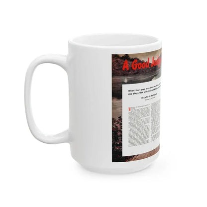 A Good Judge of Men, Cavalier, March 1953 - White Coffee Mug - Go Mug Yourself