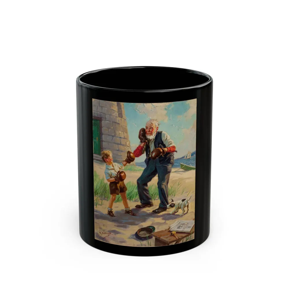 A Good Left Punch - Black Coffee Mug-11oz-Go Mug Yourself