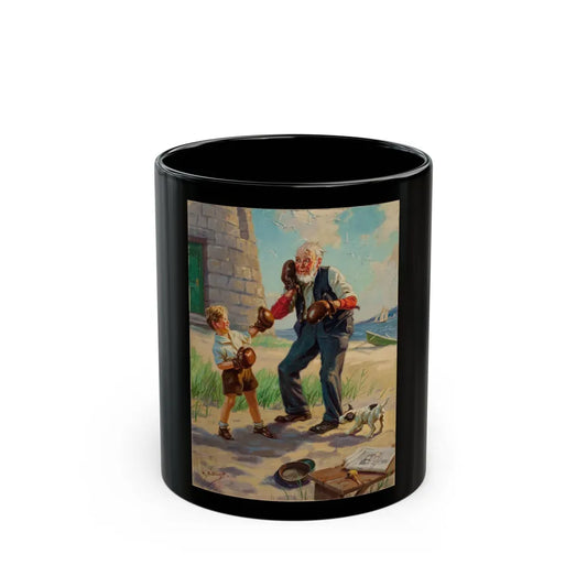 A Good Left Punch - Black Coffee Mug-11oz-Go Mug Yourself