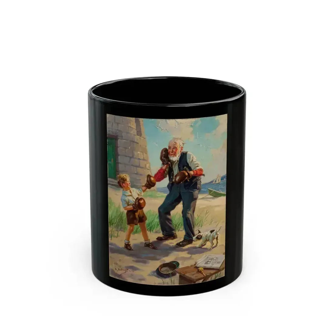 A Good Left Punch - Black Coffee Mug 11oz - Go Mug Yourself