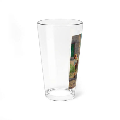 A Good Left Punch (Magazine Illustration) Pint Glass 16oz-Go Mug Yourself