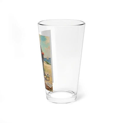 A Good Left Punch (Magazine Illustration) Pint Glass 16oz-Go Mug Yourself