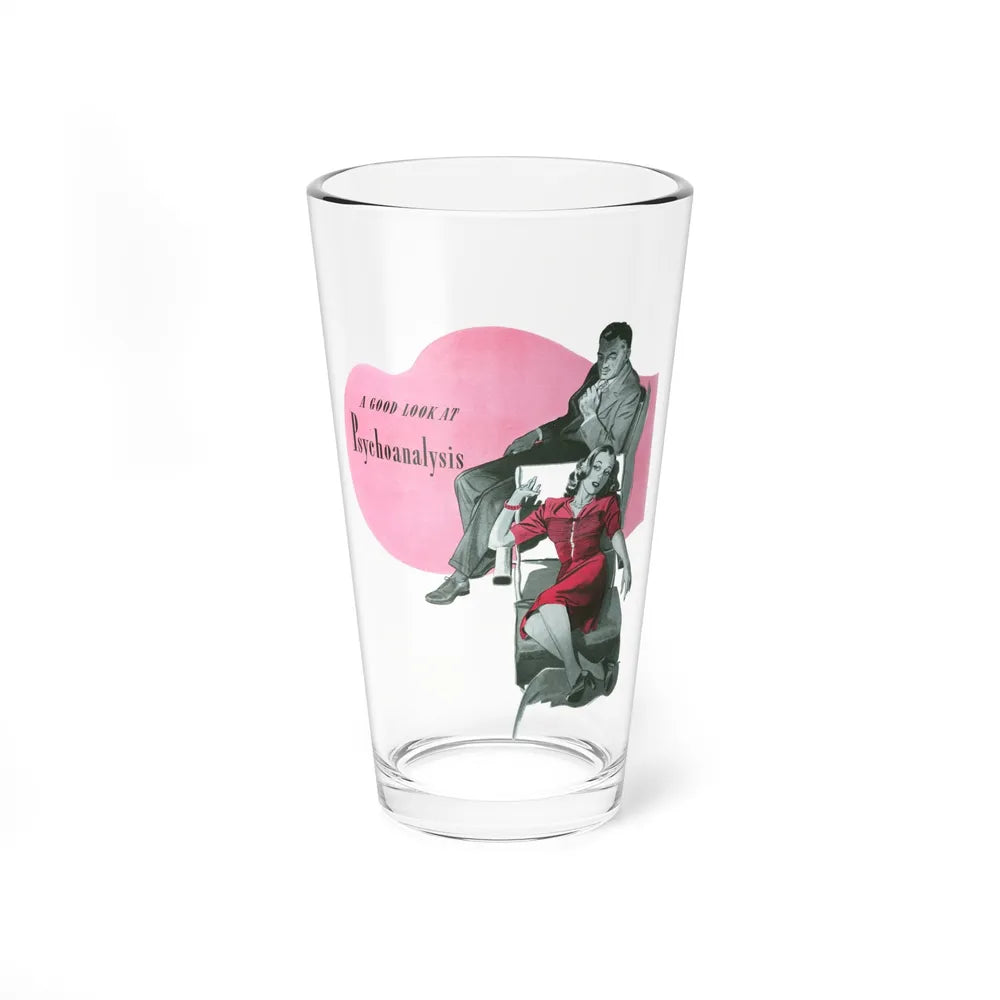 A Good Look At Psychoanalysis, 1942 (Magazine Illustration) Pint Glass 16oz-16oz-Go Mug Yourself