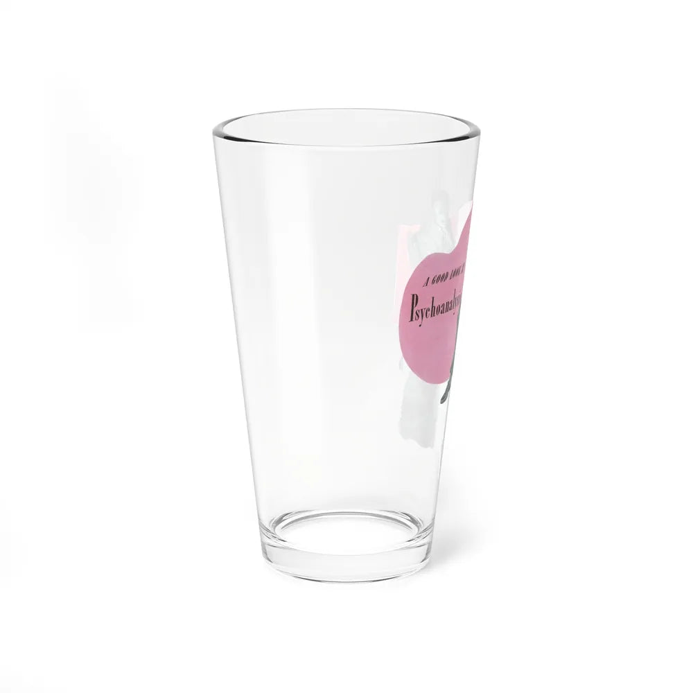 A Good Look At Psychoanalysis, 1942 (Magazine Illustration) Pint Glass 16oz-Go Mug Yourself