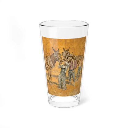 A Good Mule, Children of the Dust interior book illustration (Magazine Illustration) Pint Glass 16oz-16oz-Go Mug Yourself