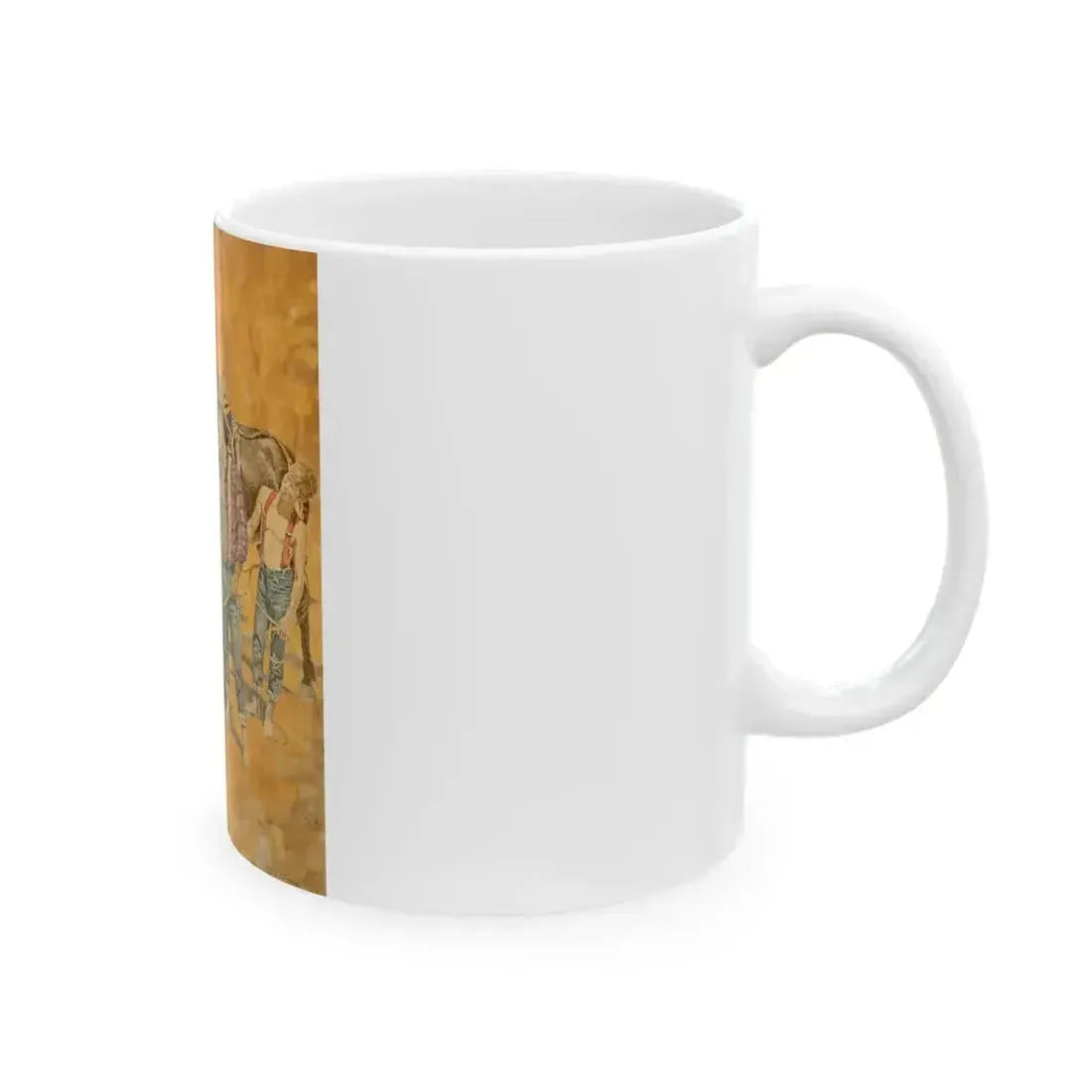A Good Mule, Children of the Dust interior book illustration - White Coffee Mug - Go Mug Yourself