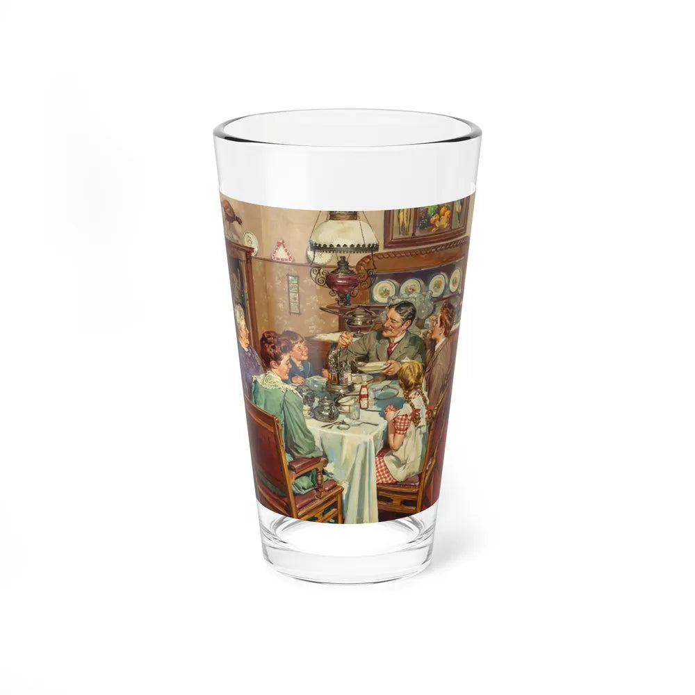 A Good Table is an American Tradition, Ladies Home Journal interior illustration, 1940 (Magazine Illustration) Pint Glass 16oz-16oz-Go Mug Yourself