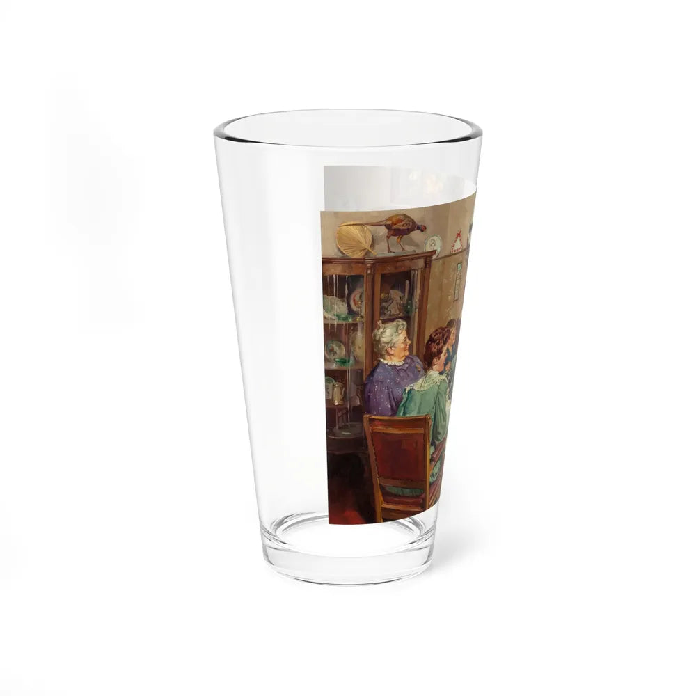 A Good Table is an American Tradition, Ladies Home Journal interior illustration, 1940 (Magazine Illustration) Pint Glass 16oz-Go Mug Yourself