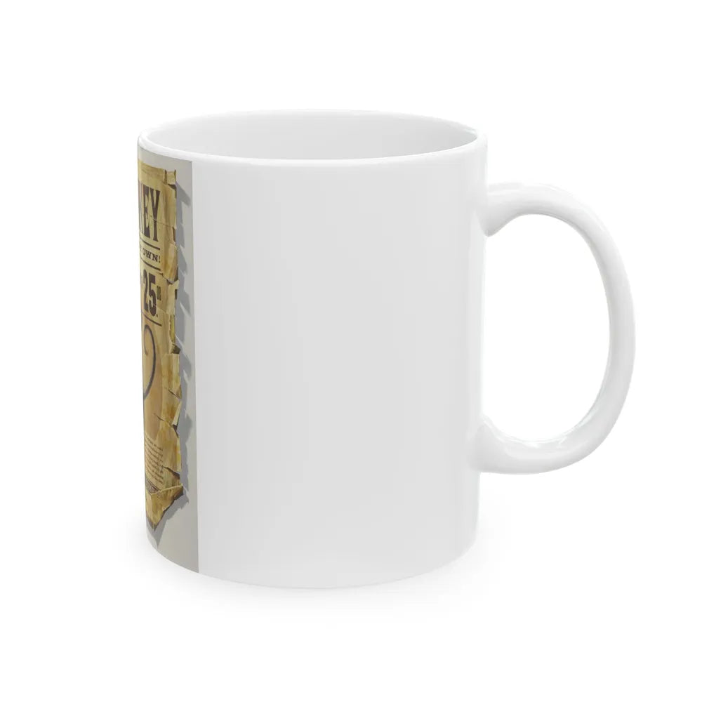 A Great Pet Monkey of Your Very Own, Saturday Evening Post illustrations - White Coffee Mug-Go Mug Yourself