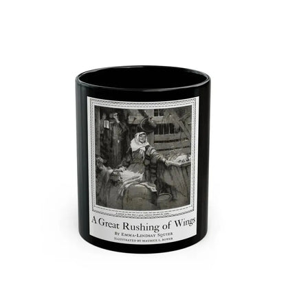 A Great Rushing of Wings (1), McCalls, December 1924 - Black Coffee Mug 11oz - Go Mug Yourself
