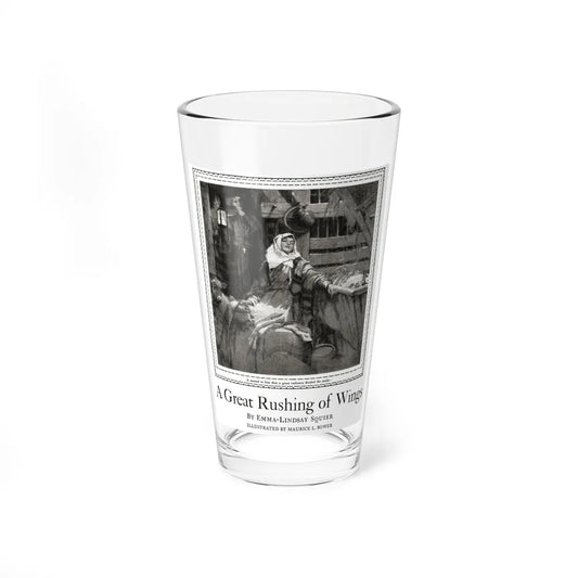 A Great Rushing of Wings (1), McCalls, December 1924 (Magazine Illustration) Pint Glass 16oz-16oz-Go Mug Yourself