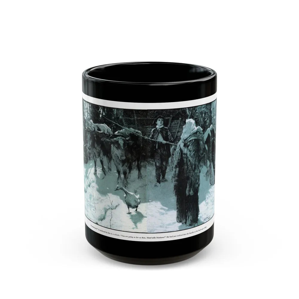 A Great Rushing of Wings (2), McCalls, December 1924 - Black Coffee Mug-15oz-Go Mug Yourself