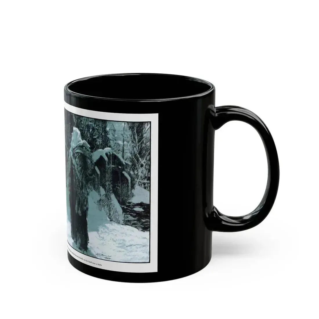 A Great Rushing of Wings (2), McCalls, December 1924 - Black Coffee Mug - Go Mug Yourself