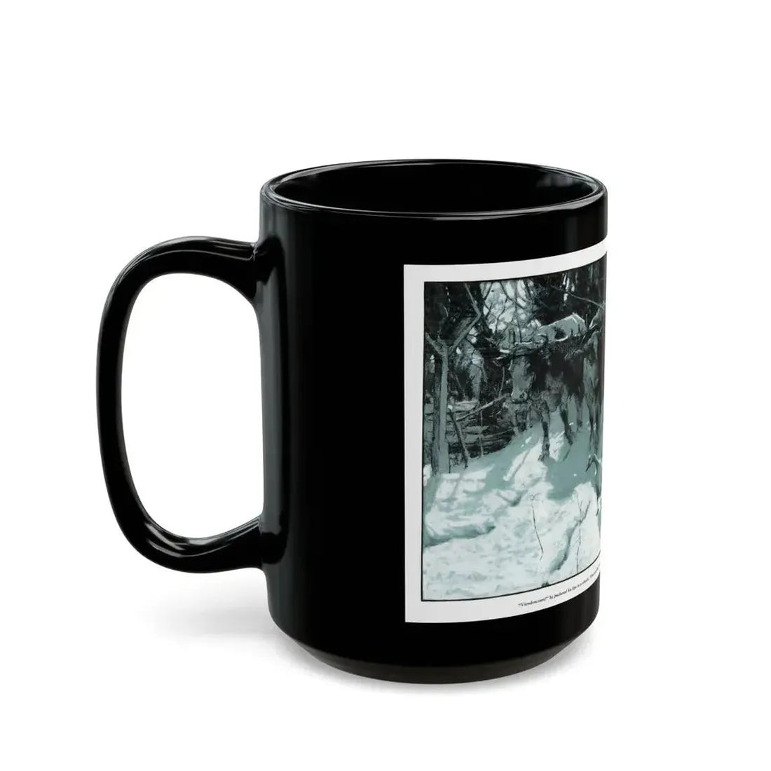 A Great Rushing of Wings (2), McCalls, December 1924 - Black Coffee Mug - Go Mug Yourself