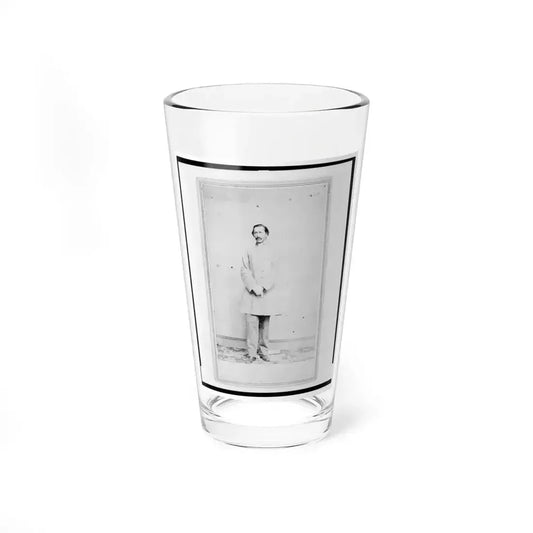 A.( ) Greenwall, Confederate Army Officer, Full-Length Portrait, Facing Front (U.S. Civil War) Pint Glass 16oz 16oz - Go Mug Yourself
