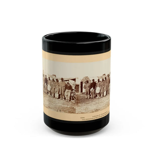 A Group Of Contrabands 001 (U.S. Civil War) Black Coffee Mug-15oz-Go Mug Yourself