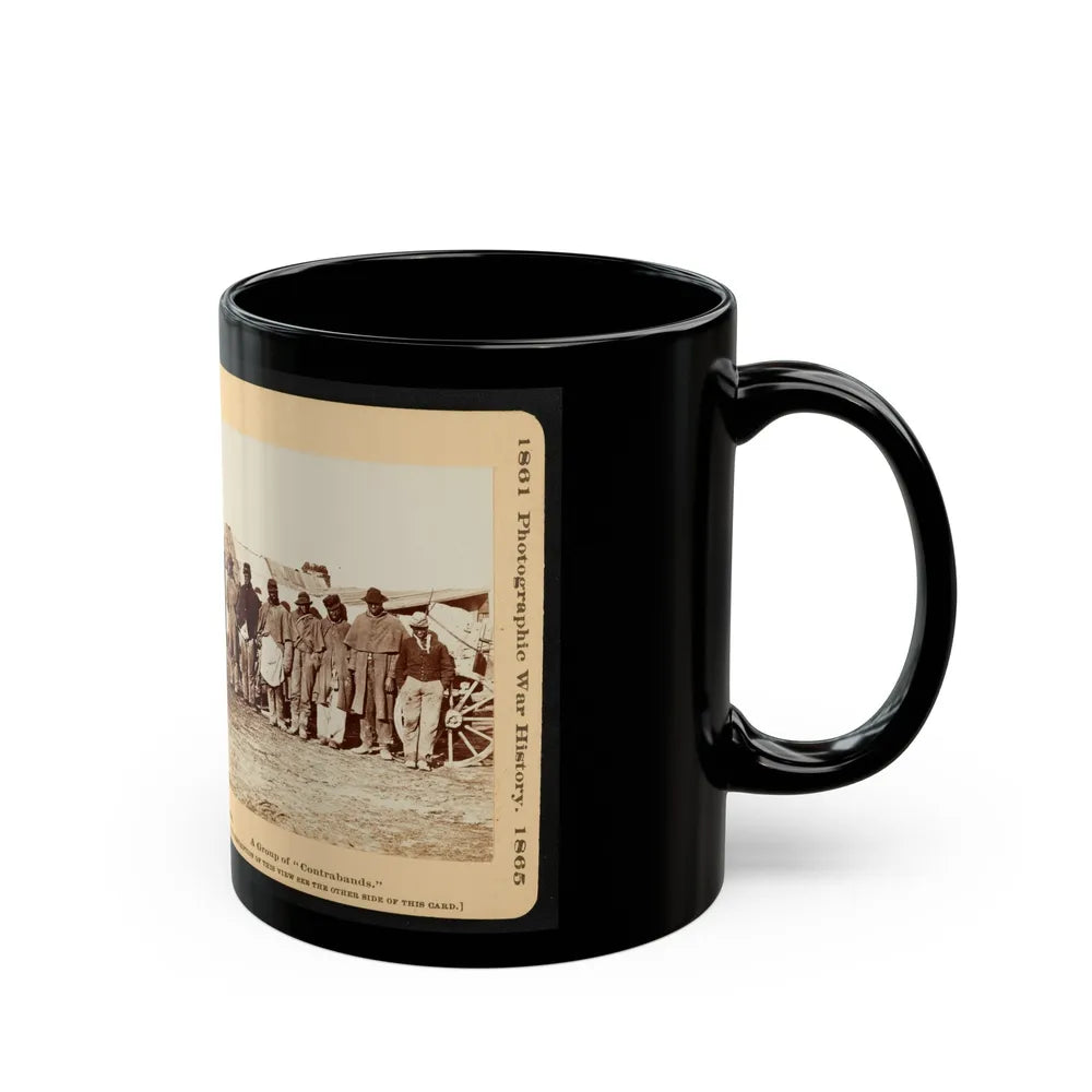 A Group Of Contrabands 001 (U.S. Civil War) Black Coffee Mug-Go Mug Yourself