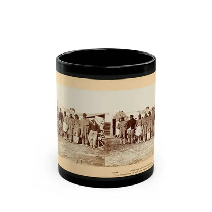 A Group Of  Contrabands  001 (U.S. Civil War) Black Coffee Mug 11oz - Go Mug Yourself