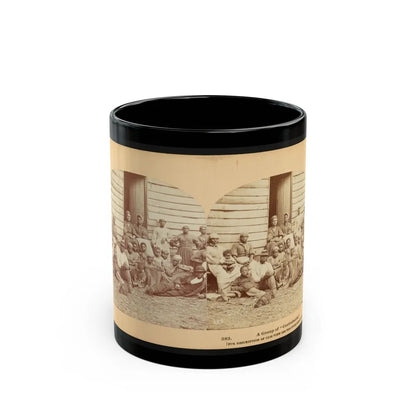 A Group Of Contrabands (U.S. Civil War) Black Coffee Mug-11oz-Go Mug Yourself