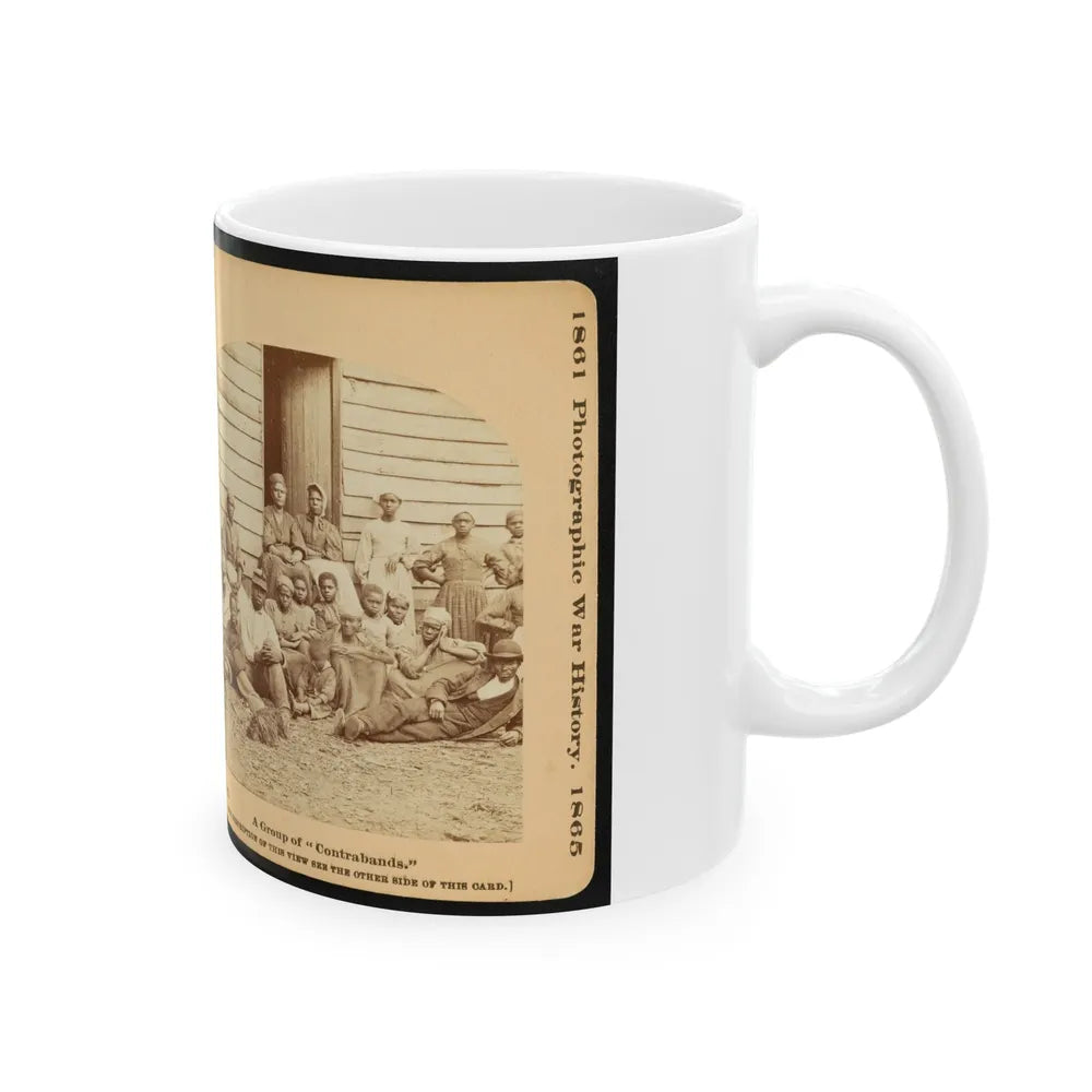 A Group Of Contrabands (U.S. Civil War) White Coffee Mug-Go Mug Yourself