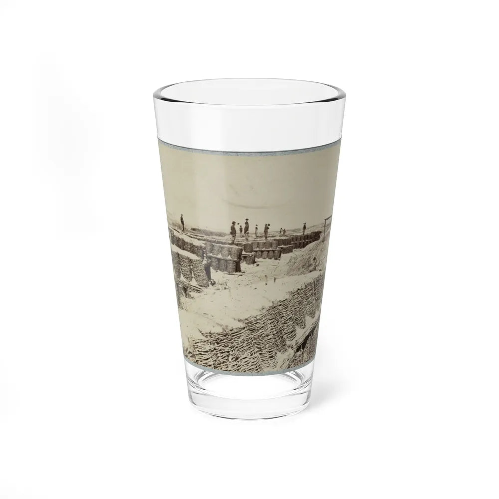 A Group Of Soldiers Stand On Gabions Used As Fortifications Near Petersburg, Virginia (U.S. Civil War) Pint Glass 16oz-16oz-Go Mug Yourself