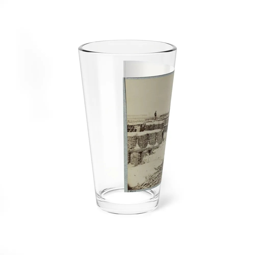 A Group Of Soldiers Stand On Gabions Used As Fortifications Near Petersburg, Virginia (U.S. Civil War) Pint Glass 16oz-Go Mug Yourself