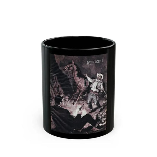 A Gun Came Out Of The Panhandle, For Men Only, March - Black Coffee Mug 11oz - Go Mug Yourself