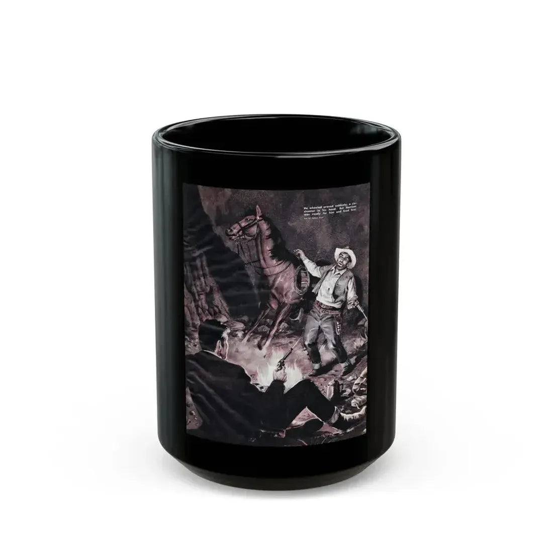 A Gun Came Out Of The Panhandle, For Men Only, March - Black Coffee Mug 15oz - Go Mug Yourself