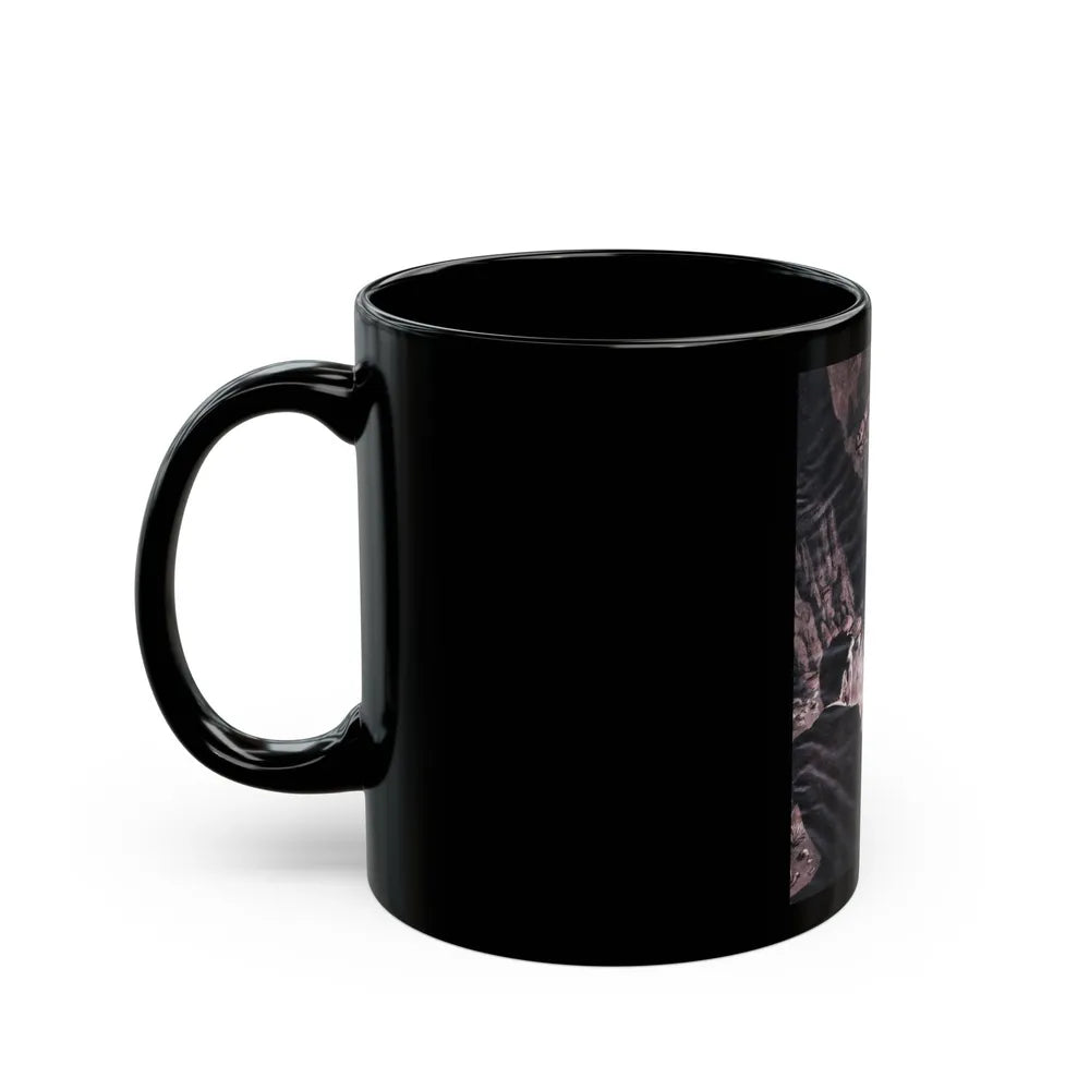 A Gun Came Out Of The Panhandle, For Men Only, March - Black Coffee Mug-Go Mug Yourself