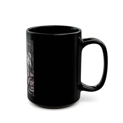 A Gun Came Out Of The Panhandle, For Men Only, March - Black Coffee Mug - Go Mug Yourself