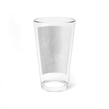 A Gun Came Out Of The Panhandle, For Men Only, March (Magazine Illustration) Pint Glass 16oz-Go Mug Yourself