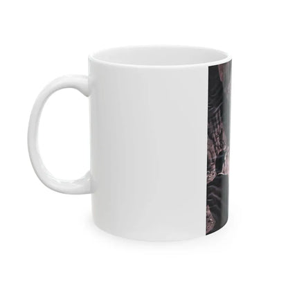 A Gun Came Out Of The Panhandle, For Men Only, March - White Coffee Mug - Go Mug Yourself