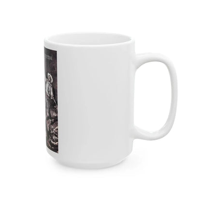 A Gun Came Out Of The Panhandle, For Men Only, March - White Coffee Mug-Go Mug Yourself