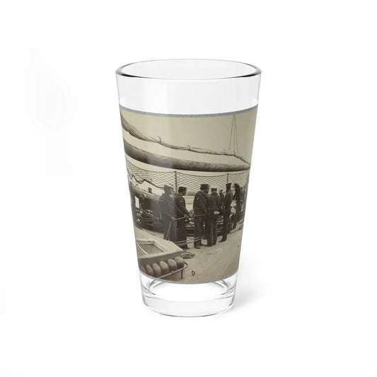 A Gun Crew On Deck Of U.S.S. Mendota, James River, Va. (U.S. Civil War) Pint Glass 16oz 16oz - Go Mug Yourself