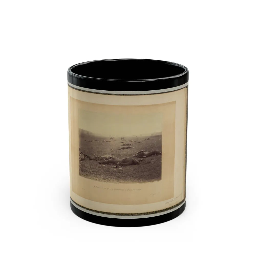 A Harvest Of Death, Gettysburg, Pennsylvania (U.S. Civil War) Black Coffee Mug-11oz-Go Mug Yourself