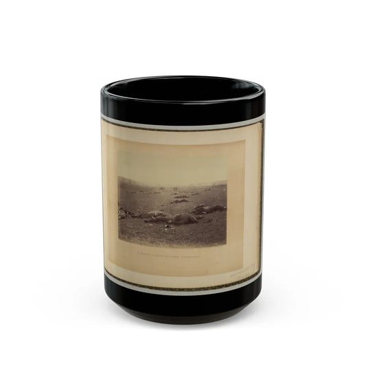 A Harvest Of Death, Gettysburg, Pennsylvania (U.S. Civil War) Black Coffee Mug-15oz-Go Mug Yourself