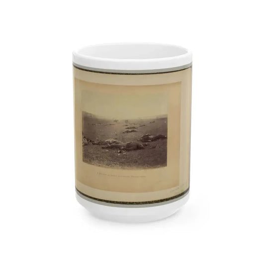 A Harvest Of Death, Gettysburg, Pennsylvania (U.S. Civil War) White Coffee Mug 15oz - Go Mug Yourself