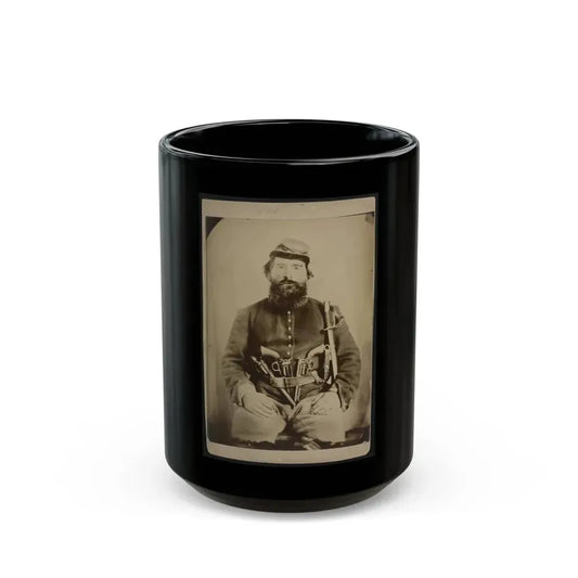 A. J. Blue, Urbana, Rfd #4, Ohio (U.S. Civil War) Black Coffee Mug 15oz - Go Mug Yourself