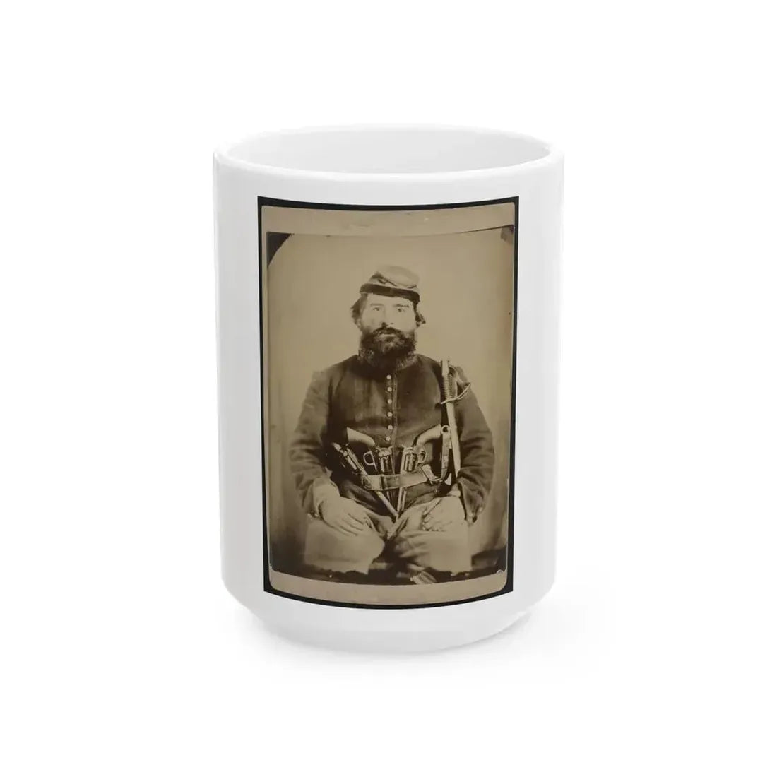 A. J. Blue, Urbana, Rfd #4, Ohio (U.S. Civil War) White Coffee Mug 15oz - Go Mug Yourself
