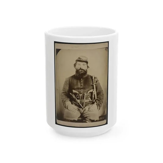 A. J. Blue, Urbana, Rfd #4, Ohio (U.S. Civil War) White Coffee Mug 15oz - Go Mug Yourself
