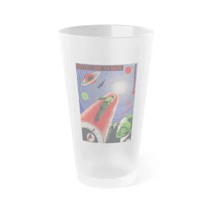 A JOURNEY TO MARS 1918 Movie Poster - Frosted Pint Glass 16oz 16oz Frosted - Go Mug Yourself