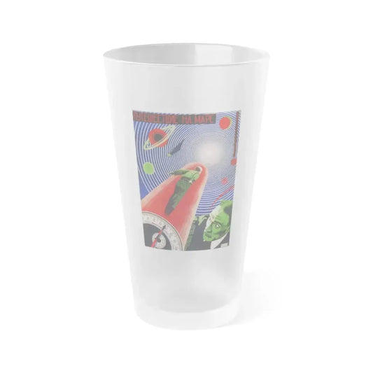 A JOURNEY TO MARS 1918 Movie Poster - Frosted Pint Glass 16oz 16oz Frosted - Go Mug Yourself