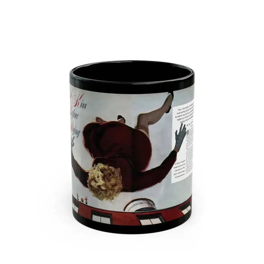 A Kiss Before Dying (1), Cosmoolitan, July 1953 - Black Coffee Mug 11oz - Go Mug Yourself