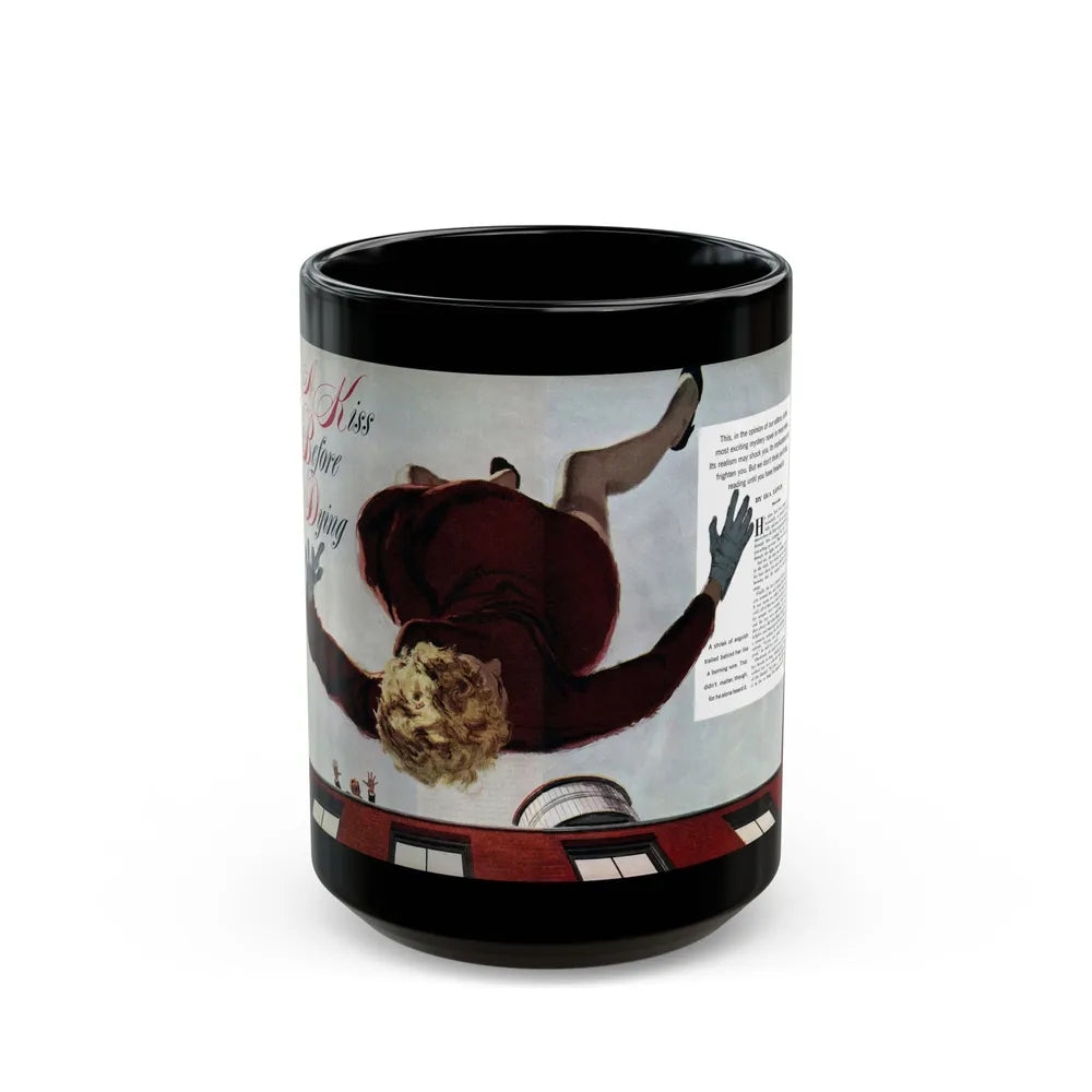 A Kiss Before Dying (1), Cosmoolitan, July 1953 - Black Coffee Mug-15oz-Go Mug Yourself