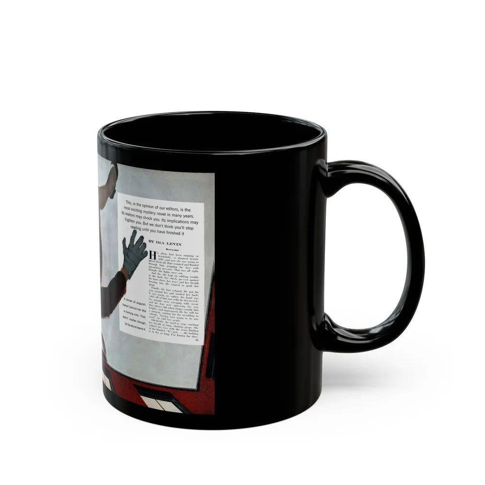 A Kiss Before Dying (1), Cosmoolitan, July 1953 - Black Coffee Mug-Go Mug Yourself