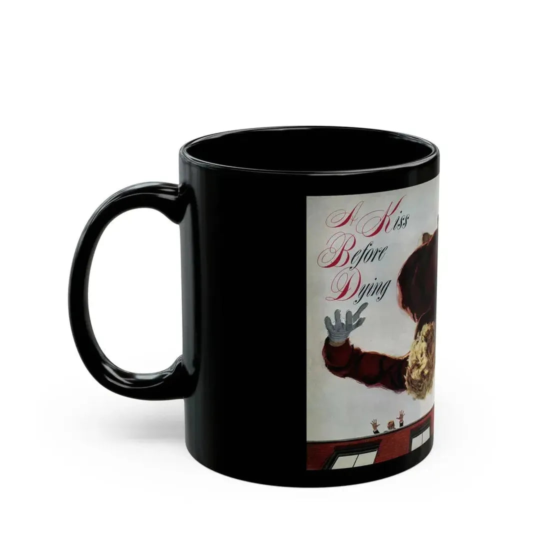 A Kiss Before Dying (1), Cosmoolitan, July 1953 - Black Coffee Mug - Go Mug Yourself