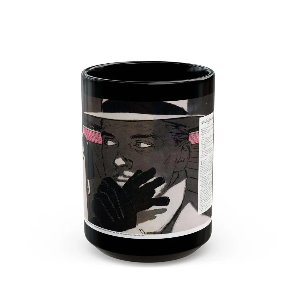 A Kiss Before Dying (2), Cosmoolitan, July 1953 - Black Coffee Mug-15oz-Go Mug Yourself